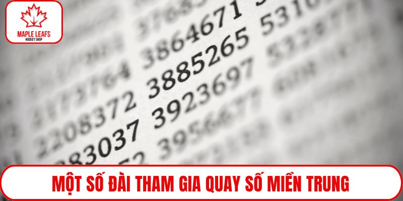 Một số đài tham gia quay số miền Trung