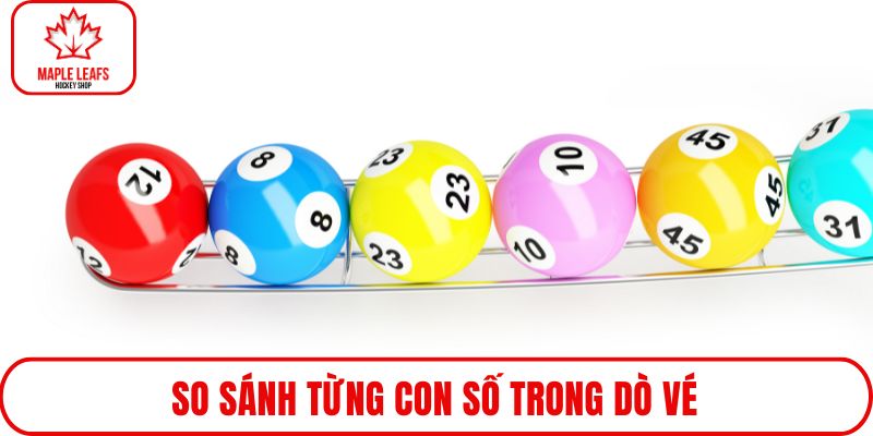So sánh từng con số trong dò vé